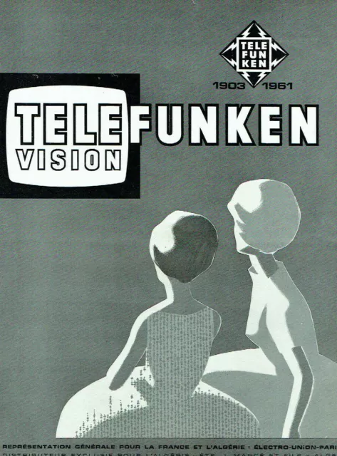 publicité Advertising 0821 1961  Telefunken  téléviseur  Tele Vision