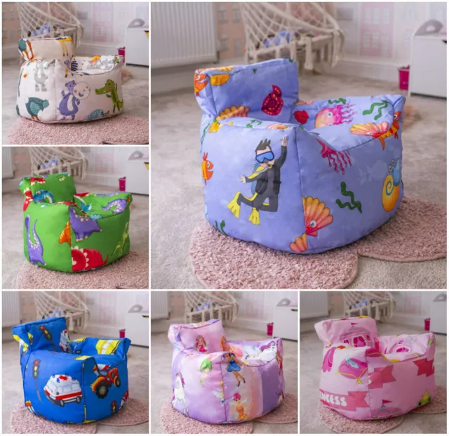 Children's Character Beanbag Kids Chair Seat Bedroom Play TV Room COVER ONLY
