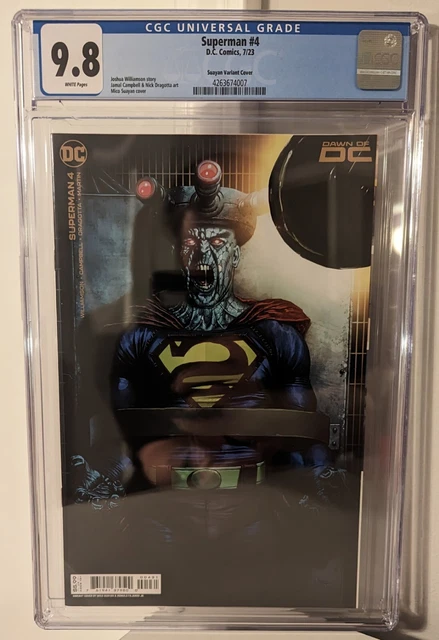 Superman #4 Mico Suayan Variant Cover CGC 9.8 NM/M Bizarre White Pages