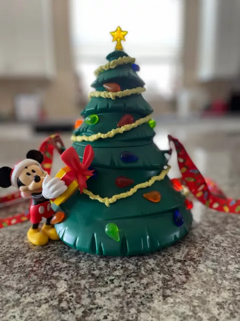 Disney Parks Disneyland Mickey Mouse Christmas Tree Light Up Popcorn Bucket