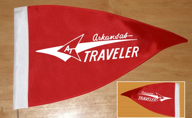 Pennone Bandiera Burgee Vintage Anni 50/60 Con Logo Crestliner Barca - Nuovo Stile USA