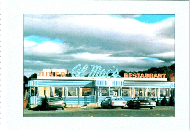 Al Mac Diner Fall River, MA Oversized Postcard - E7D-2