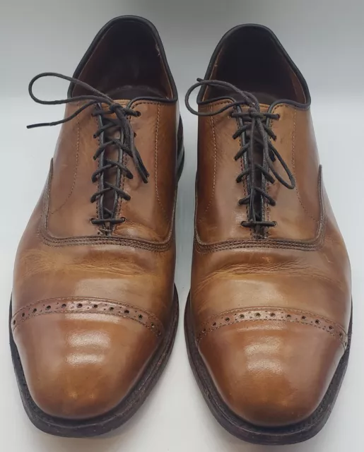 Allen Edmonds Mens Cap Toe Brown Leather Dress Shoes Size 12B Oxfords 5735
