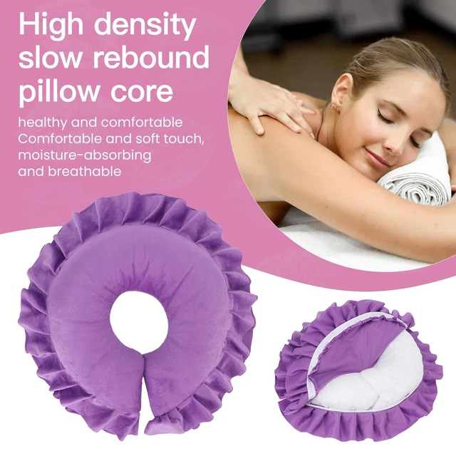 Cojín suave mesa cama almohada facial con soporte para cuello en forma de U para belleza GSA