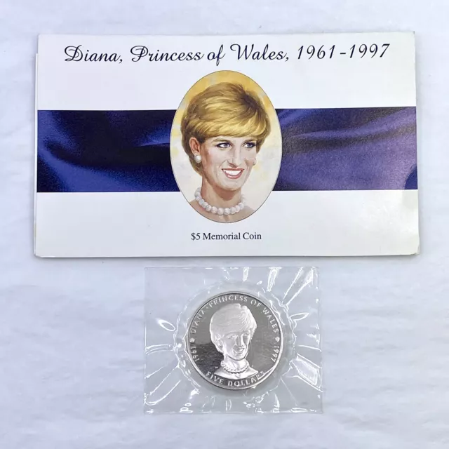 RMI 1961-1997 Diana Princess of Wales $5 Memorial Coin