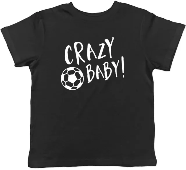 Crazy Football Baby Childrens Kids T-Shirt Boys Girls