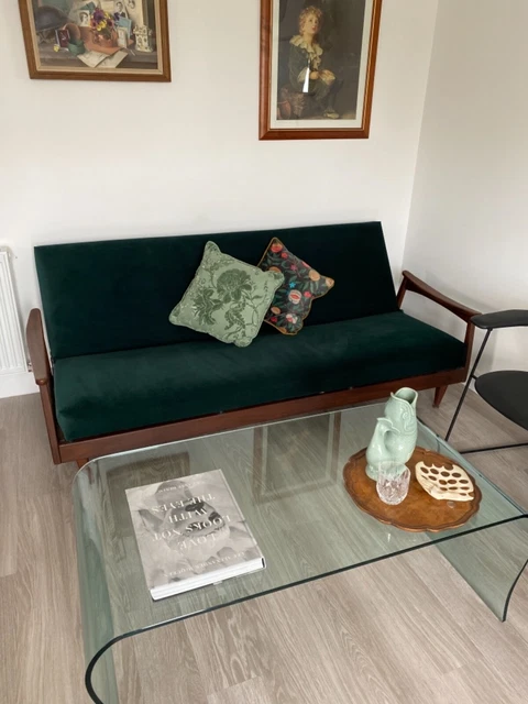 Mid 20th Century Guy Rogers Teak 3 Seater Sofa