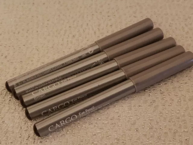 CARGO 5 in this order  EYE PENCIL   travel-size  BROWN    nwob 3.5 in long NEW