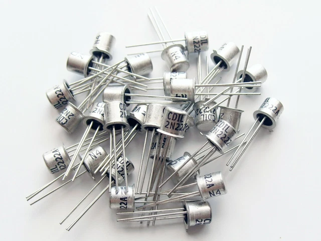 100pcs Transistor 2N2222A NPN - TO-92 - 0.6A 30V - Transistor Di Commutazione Per Progetti Elettronici Fai Da Te - 3
