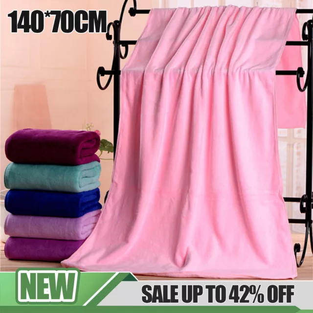 Large Microfibre Beach Towel Sports Travel Camping Gym Lightweight Bath Towel