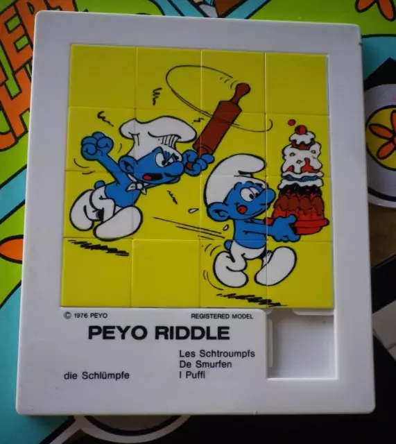 Schtroumpf Taquin peyo les schtroumpfs - riddle Peyo 1976