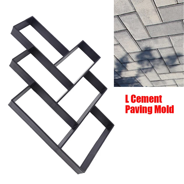 Walk Maker Mold Path Patios Paving Concrete Stepping Stone Pavement Mould L DIY