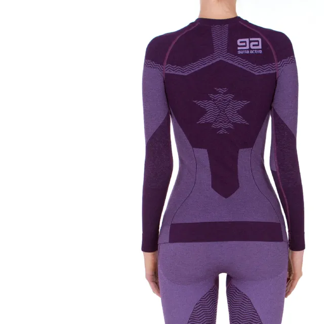 Ropa interior de esquí para mujer camisa térmica de Miyabi - ropa funcional manga larga cálida 3