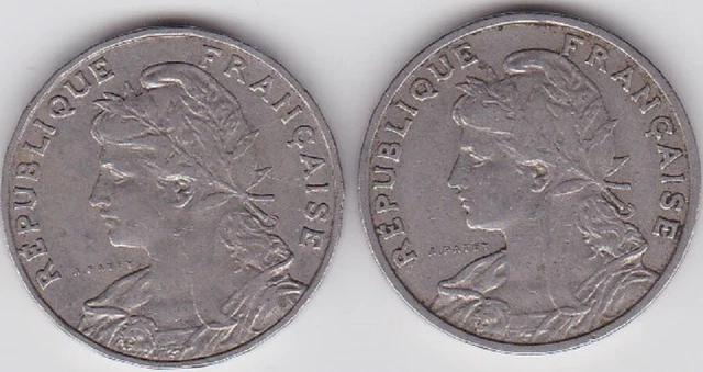 Lot De 3 Pieces De 25 Cts Francs Patey - 1903 Et 1905 -
