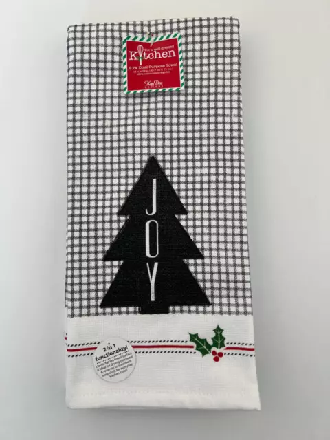 Kay dee Traditional Santa terry towel Christmas kitchen H4340
