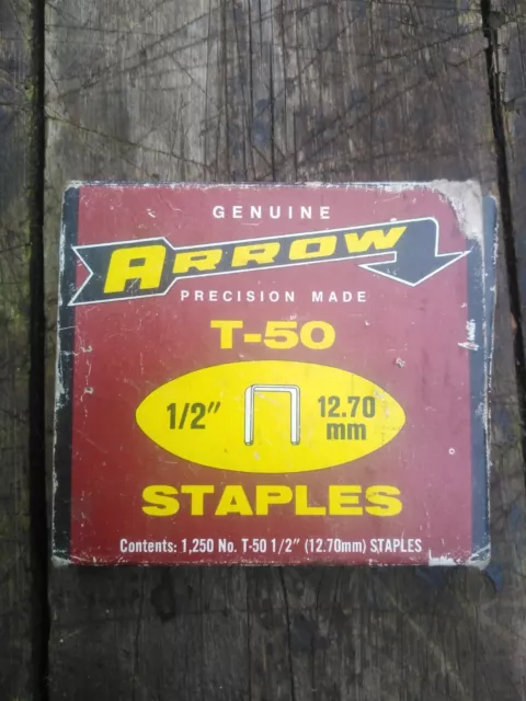 Arrow T50 Staples Packet 1/2 Inch Size.