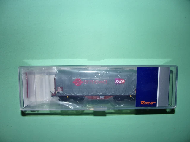 ROCO wagon bâché court ERMEWA 76450 NEUF