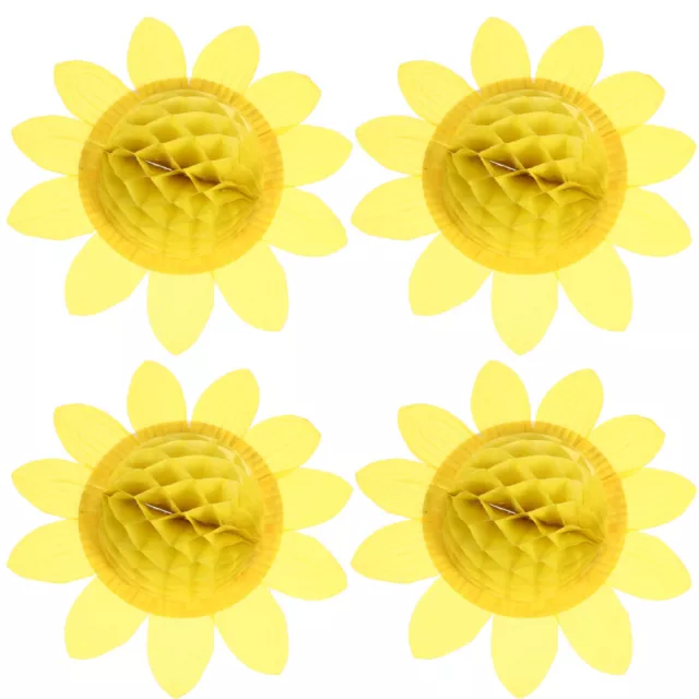 4pcs Sunflower Party Wall Hanging Backdrop for Events