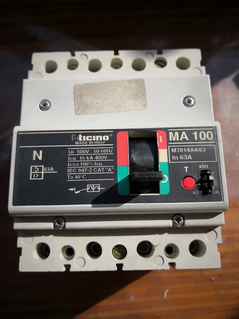 BTICINO MAGNETOTERMICO MINITIKER 10A 220V Art. 8102S. Nuovo E - Foto 2