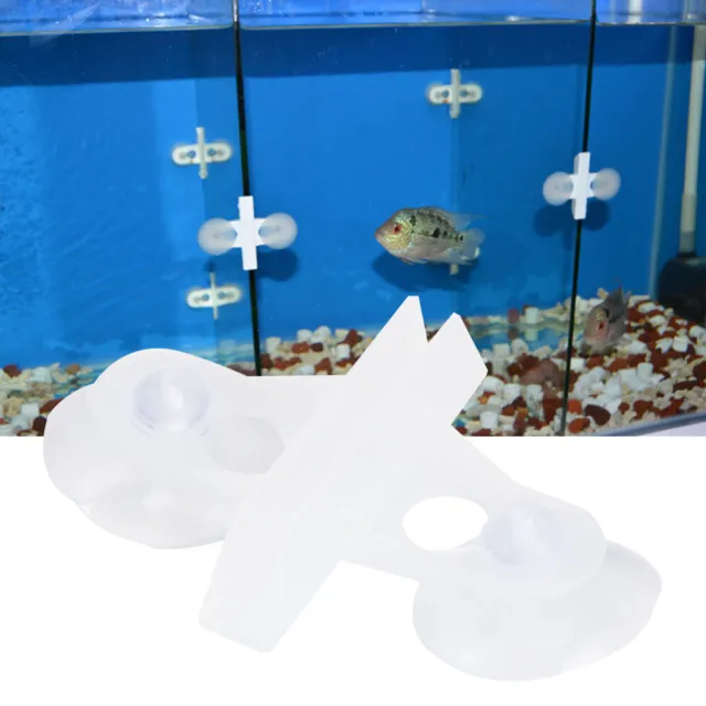 40PCS PVC Aquarium Fish   Suction Cup Separating Board Divider Support Cl Gip