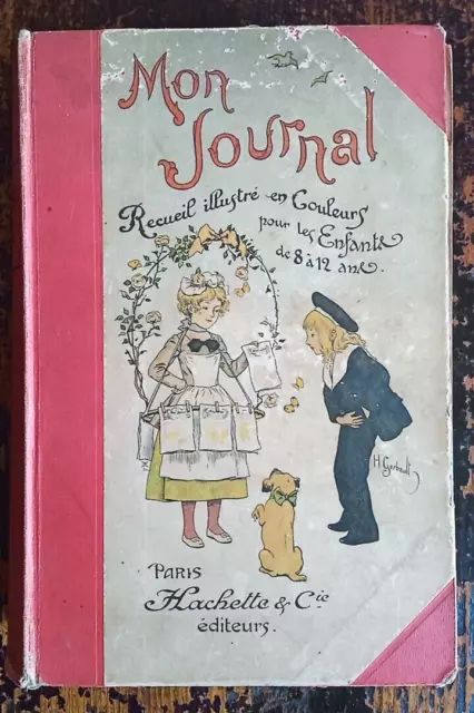 Mon journal, recueil illustré en couleurs pour les enfants - année 1895 - 1896