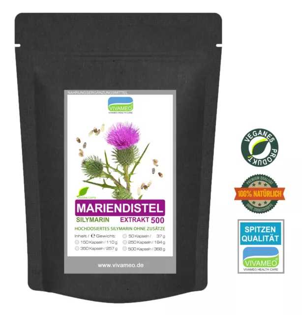 Vivameo ® 150 Mariendistel Kapseln à 735 mg 10:1 Extrakt 80% Silymarin Beutel