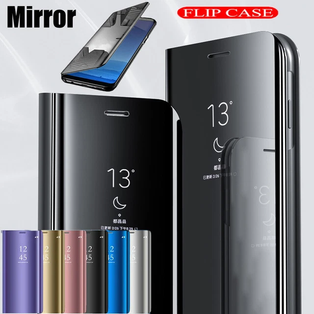 Flip Case For Huawei P20 P30 P40 Pro Lite Leather Smart Mirror View Stand Cover