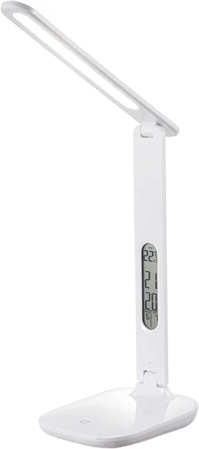 LED Lampada Da Scrivania Con Display LCD Con Ora, Data E Temperatura, 3 Modalità