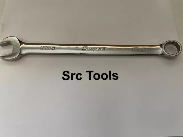 Snap-on Outils USA Neuf 18mm Métrique Standard Chrome Combinaison Clé OEXM180B