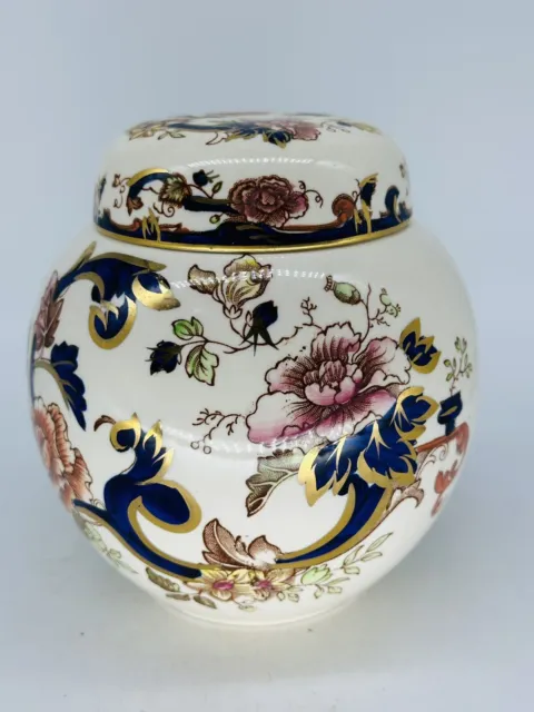 Vintage Mason’s “Mandalay” Ironstone Hand Painted Ginger Jar / Tea Caddy
