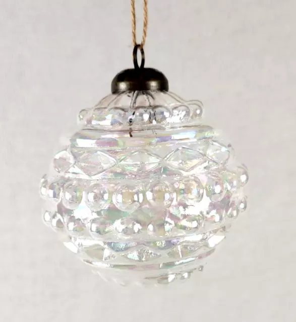 12” Clear Drop Glass Ornament