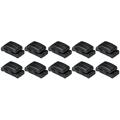 MECCANIXITY Guitar Pick Holder Plastic Black Fix on Headstock Between Strings...
