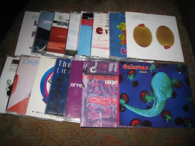 Job Lot Of 14 Used Electronic Dance Uk Cd Singles Inc Dubstar Olive & Moloko.