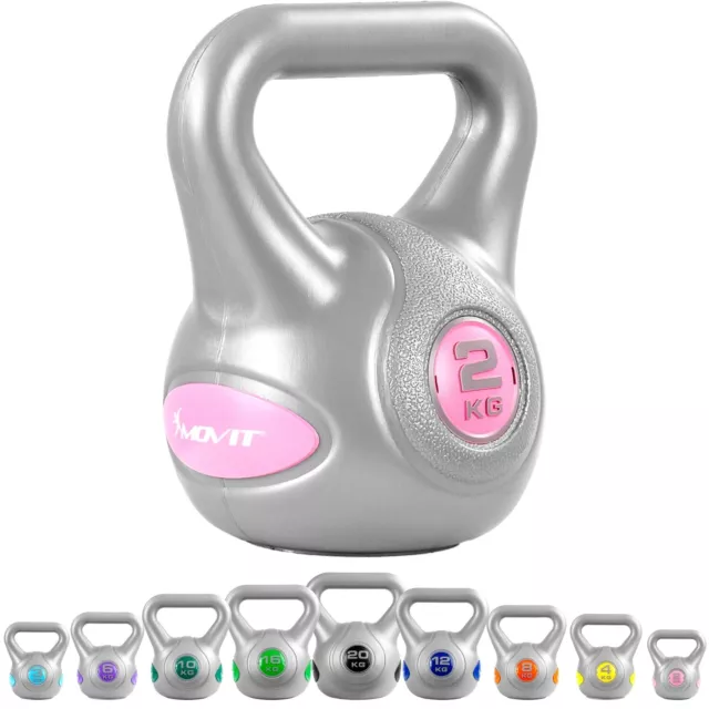 MOVIT Kettlebell 2-20 kg Kugelhantel Rundgewicht Kugelgewicht Schwunghantel