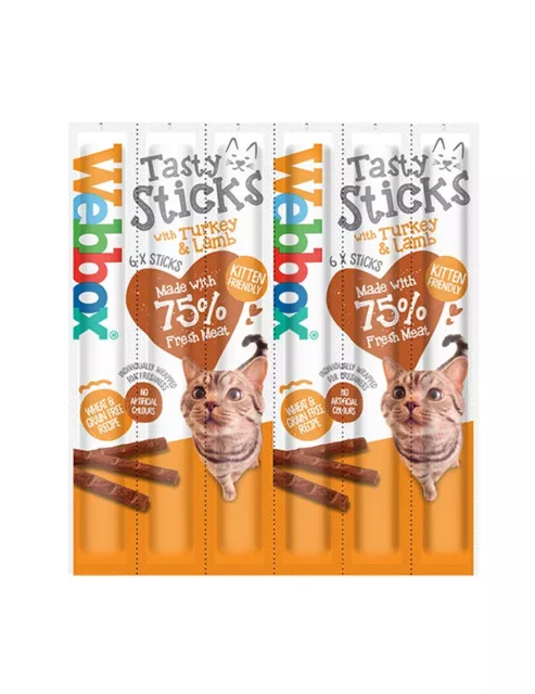 webbox cat delight TURKEY AND LAMB 5 sticks - soft meaty and full of flavour