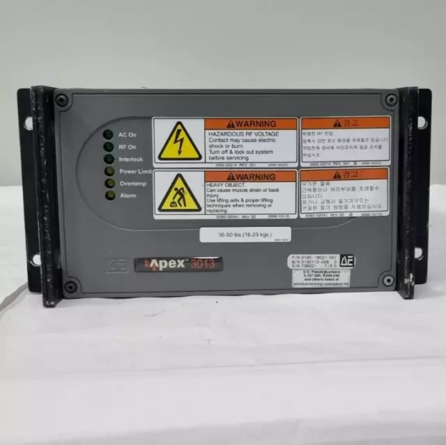 Advanced Energy RF Generator Apex 3013 0190-19021-001