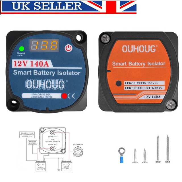 Kit Di Ricarica Split Pronto All'uso Rel&egrave; Sensore Tensione 12 V