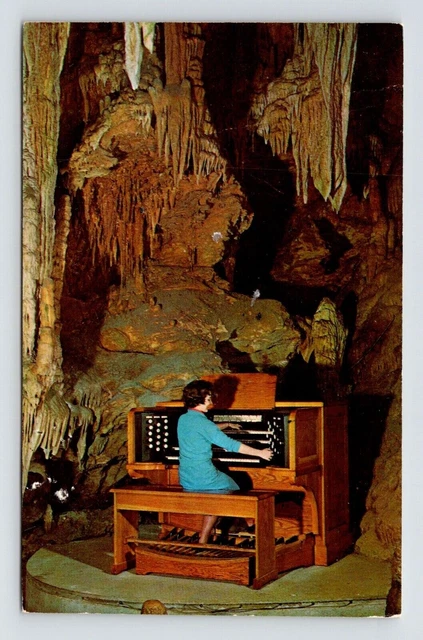 Great Stalapipe Organ Caverns Luray VA Virginia Cave Postcard UNP VTG Dexter