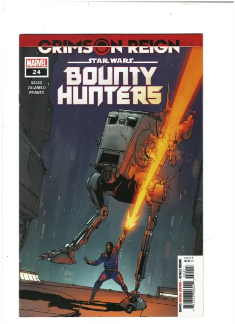 Star Wars: Bounty Hunters #24 Marvel 2022 Crimson Reign Dengar, 4LOM NM- 9.2