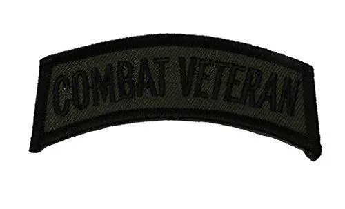 Combat Veteran Tab Od Olive Drab Top Rocker Patch