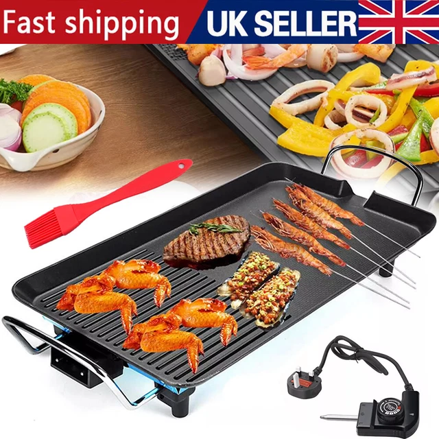 ELECTRIC TEPPANYAKI TABLE Top Griddle BBQ Hot Plate Barbecue Grill Pan ...
