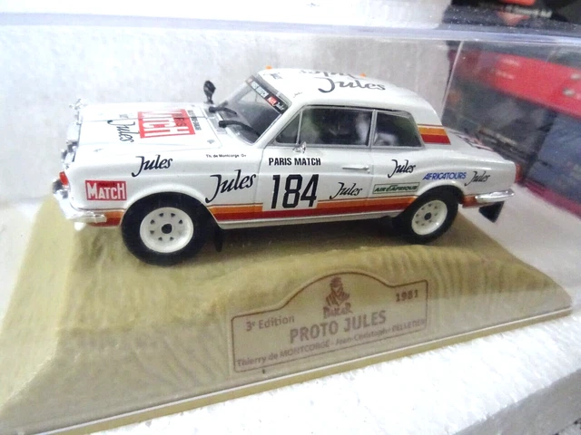 Miniature Rolls Royce Proto 'Jules' N°184 – Norev 845202 – 1/43 – Dakar 1981