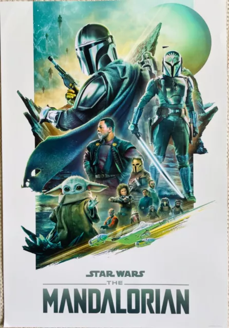 The MANDALORIAN - Star Wars Celebration Europe Exclusive Poster - Lucasfilm 2023