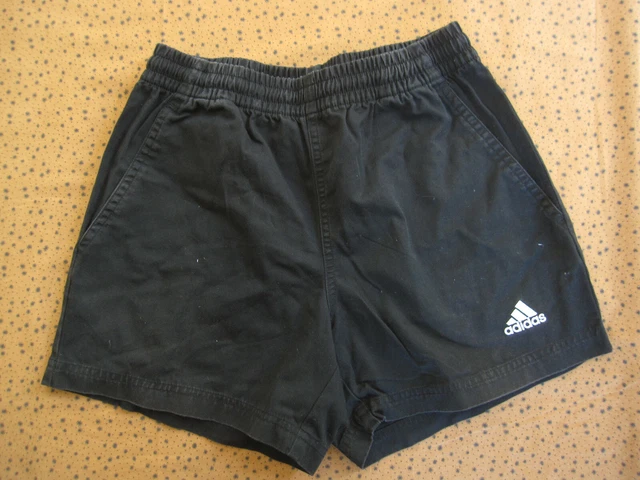 SHORT VINTAGE NOIR All Blacks Coton Adidas Homme Retro rugby S EUR 26 91 PicClick FR