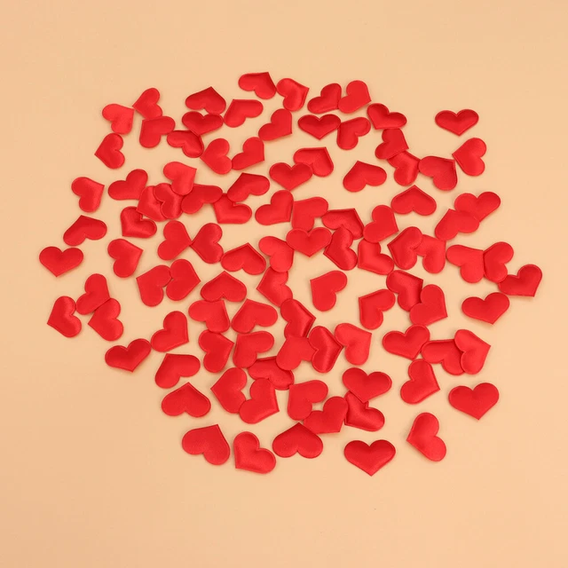 600pcs Artificial Petals Love Heart Fake Sponge Heart Party Supplies Wedding