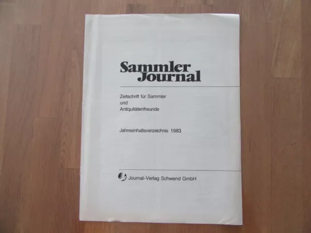 12 x SAMMLER JOURNAL Magazin Zeitschrift für Sammler und Trödler komplett 1983 3