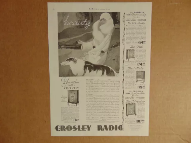 Crosley Skymaster Radio Vintage 1953 Ad Magazine Print Douglas Aircraft