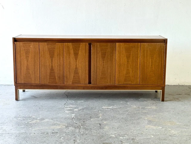 Small American of Martinsville Mid Century Modern Credenza / Media Stand Brass
