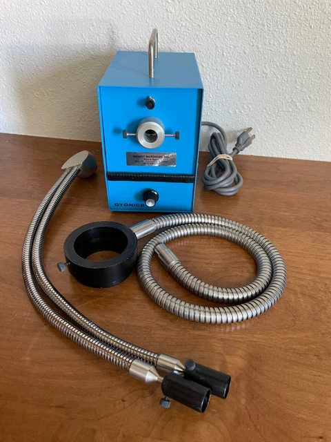 Dyonics 375 A Micro Copy Illuminator w ring lamp + dual lamp attachments 175W
