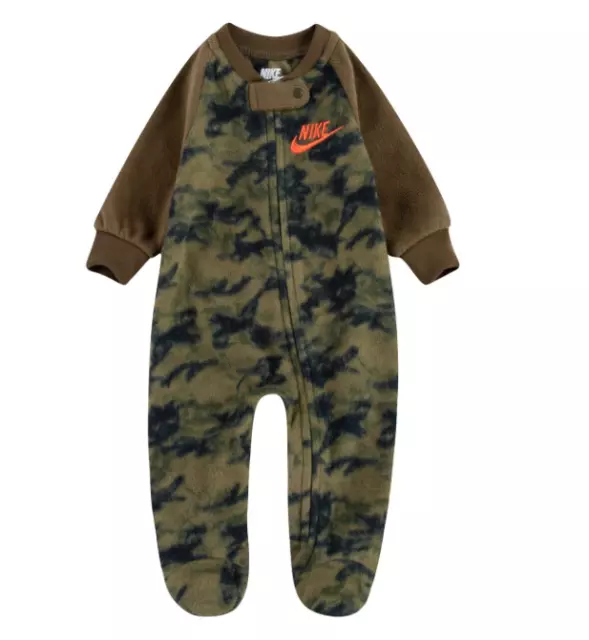 Nike Bambino Tutina Corpo Tuta Intera Mimetico Verde Arancione Neonat